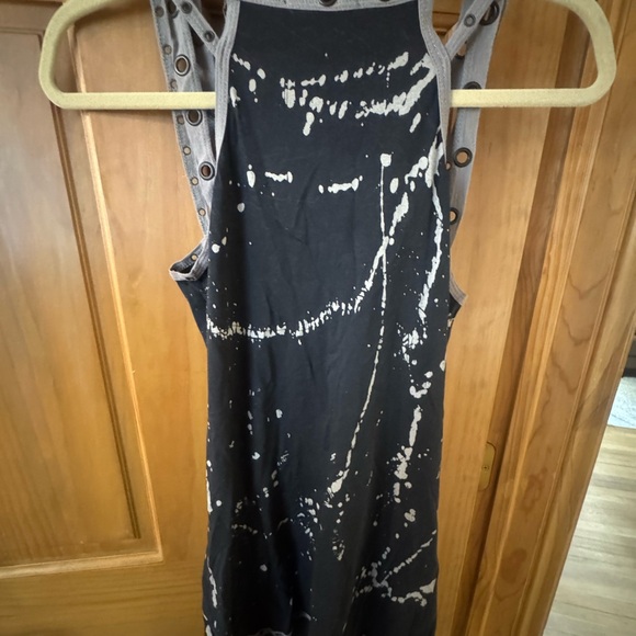 Salvage Black and Gray Mini Dress - Picture 2 of 2